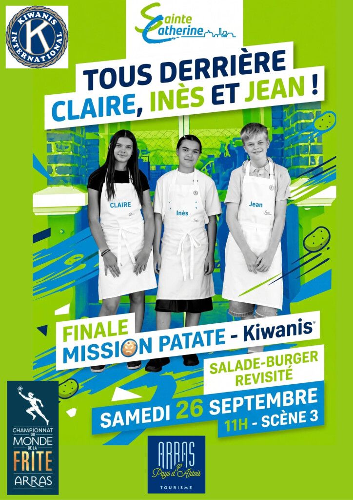 Mission patate au Mondial de la Frite - 3 jeunes de la commune