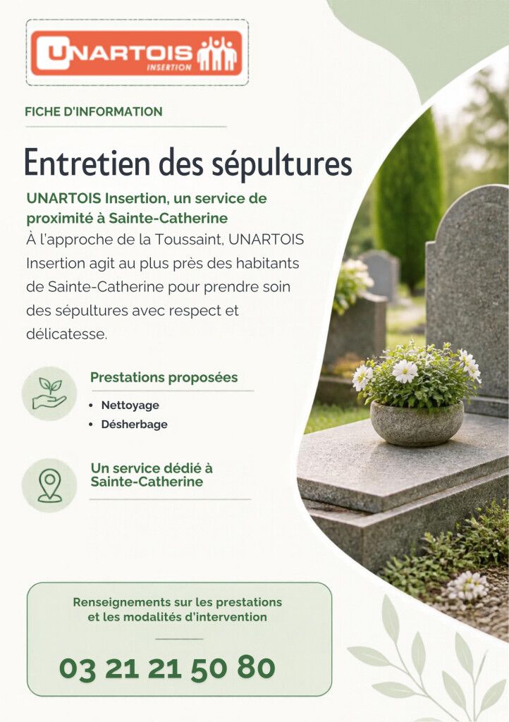 ENTRETIEN DES SÉPULTURES À SAINTE-CATHERINE 🕊️