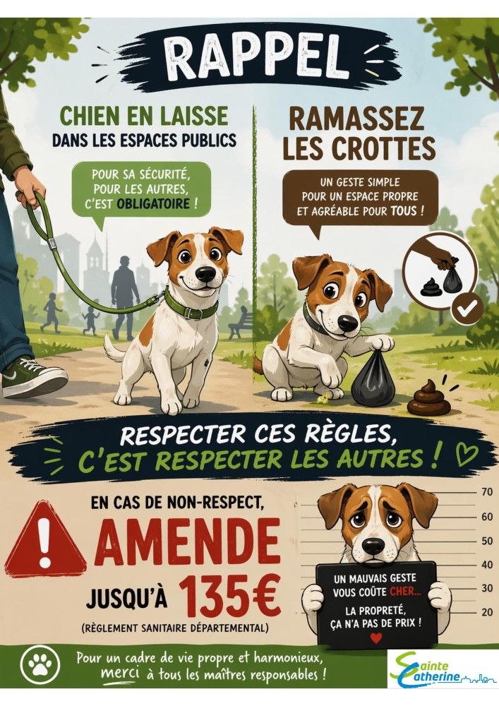 Rappel prĂ©vention canine đ¶
