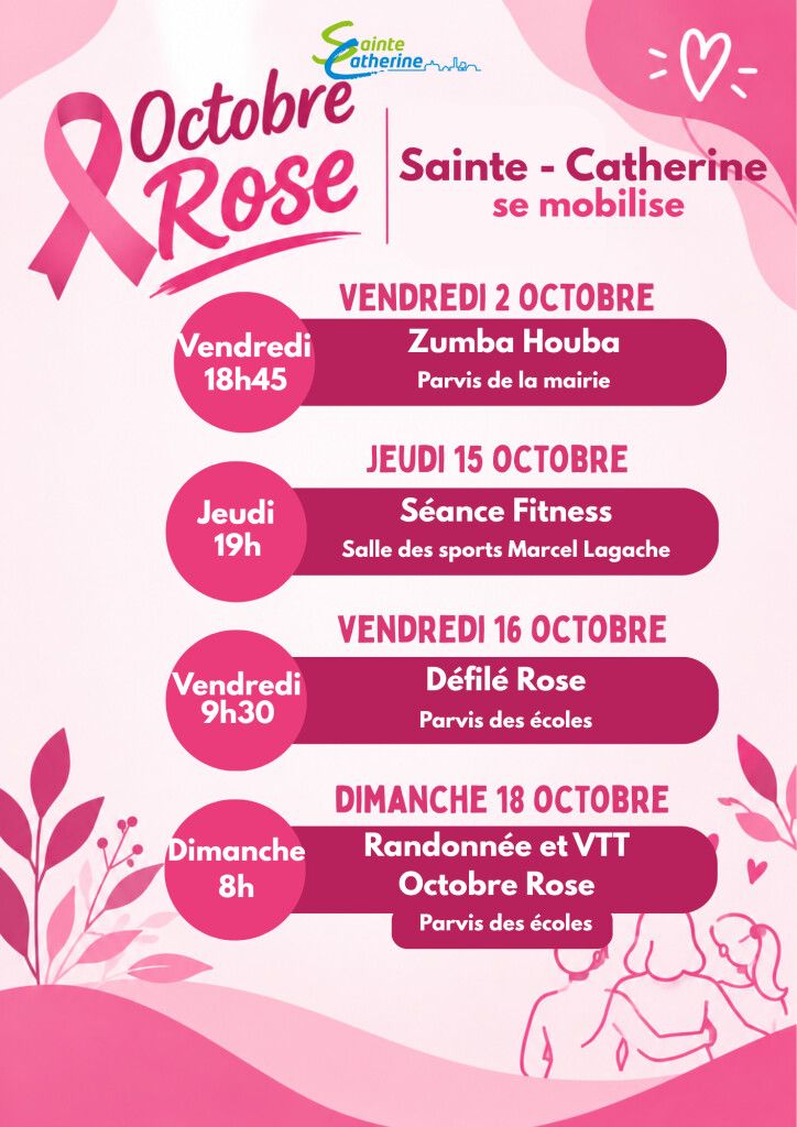 OCTOBRE ROSE : Sainte-Catherine se mobilise ! đź©·