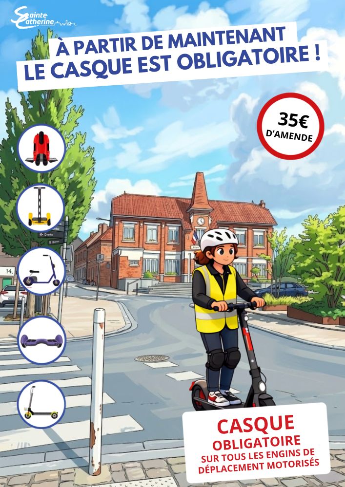 🛴 SÉCURITÉ ROUTIÈRE : LE CASQUE DEVIENT OBLIGATOIRE ! ⛑️