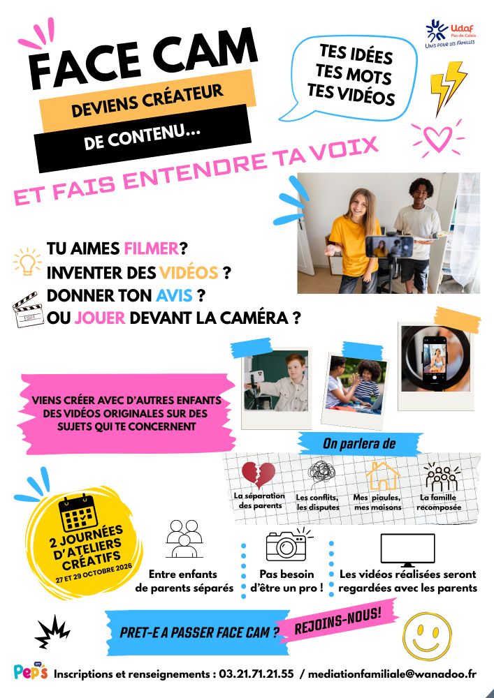 🎬 FACE CAM : Deviens créateur de contenu et fais entendre ta voix !