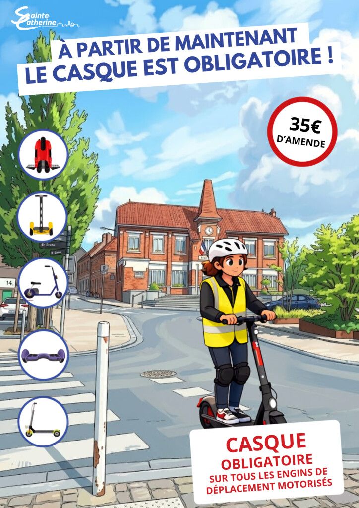 🛴 SÉCURITÉ ROUTIÈRE : LE CASQUE DEVIENT OBLIGATOIRE ! ⛑️