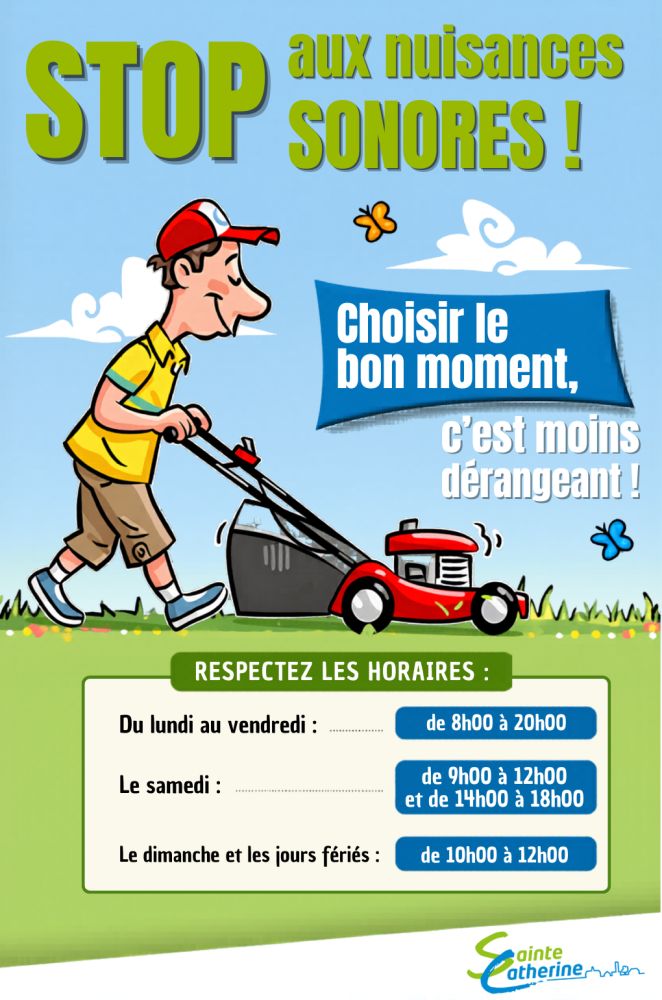 🌿 Règlementation de la tonte et des travaux bruyants 🔊