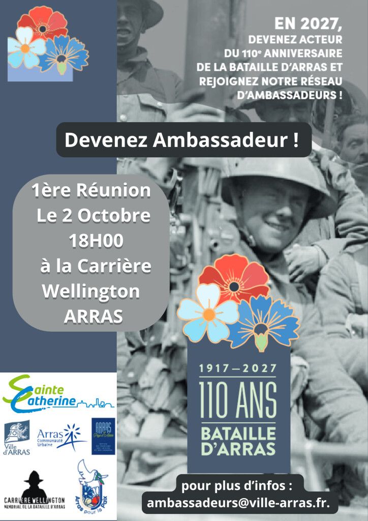DEVENEZ AMBASSADEUR DE LA BATAILLE D'ARRAS